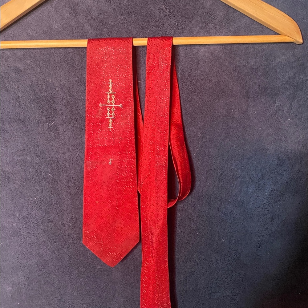 Red vintage Tie